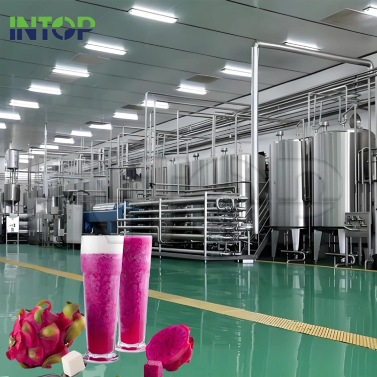 Linha de produção de suco de fruta do dragão