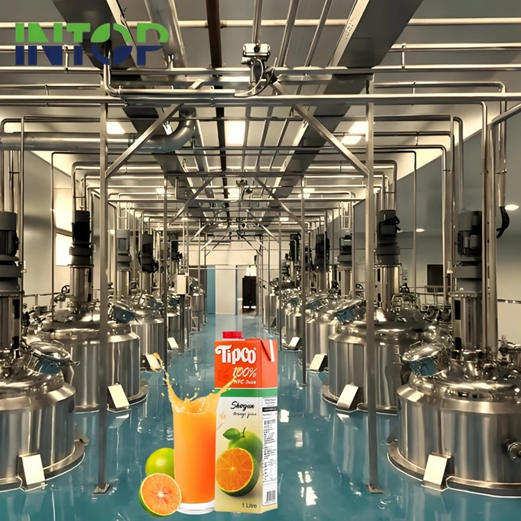 Linha de produção de suco NFC