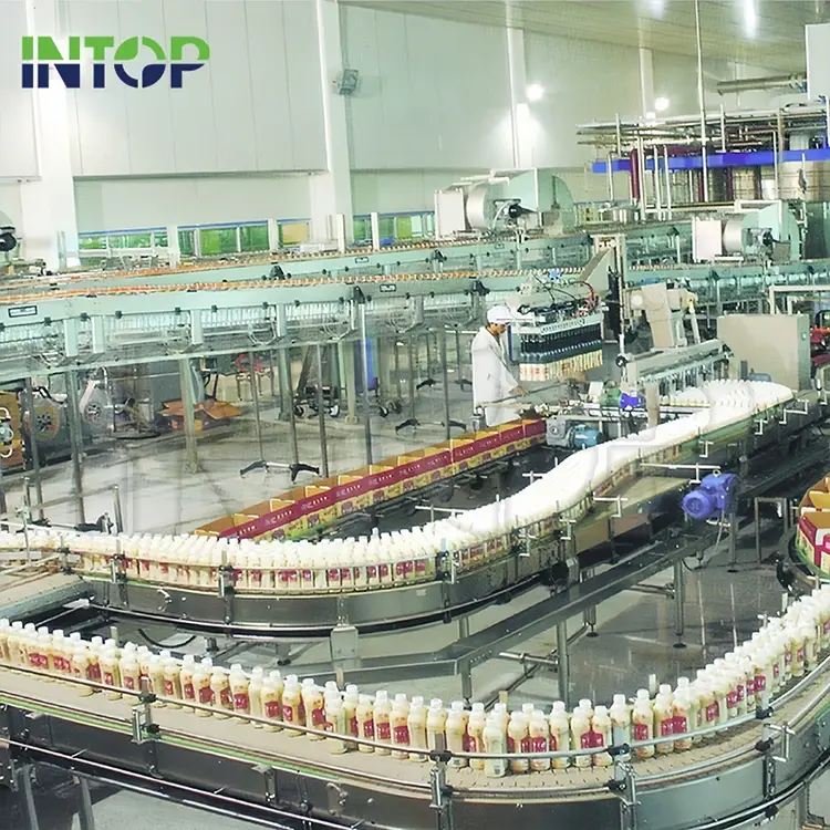 Linha de produção de leite pasteurizado