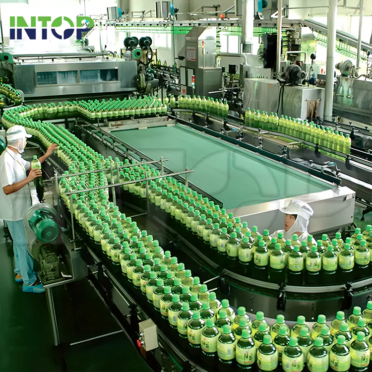 Linha de produção de bebidas de chá
