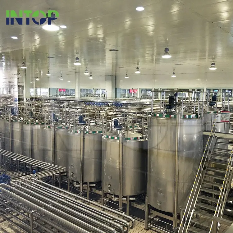 Linha de produção de leite UHT